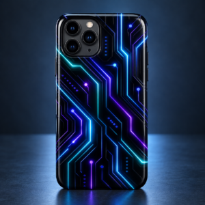 Neon Circuit Phone Case